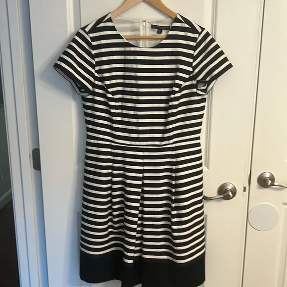 navy blue dress for baby girl Women's Linen A-Line Belted Shirt Dress main image 0